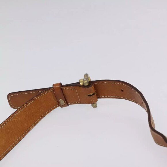 CELINE Macadam Canvas Shoulder Bag PVC Leather Brown Gold Auth BD091 - Picture 9 of 16